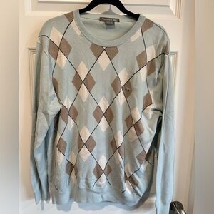 Lacoste Men’s Argyle Cotton Sweater - EUC